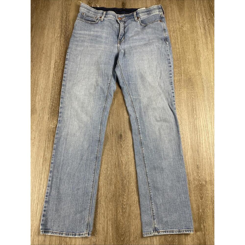 Levi's Perfect Waist Straight Leg 525 Jeans Women's 12 Light Wash Elastic Waist